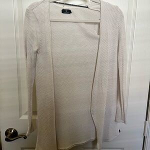 Volcom Women's Open-Front Light Cream Knit Cardigan
